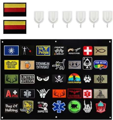 60 * 45CM Taktische Patches Display-Tafel Mit Ösen Faltbar Board,Taktisch Militär Hook Loop Emblem Anzeigen Nylon Schwarz Board Patch Wand Für Abzeichen Stempel Aufnäher
