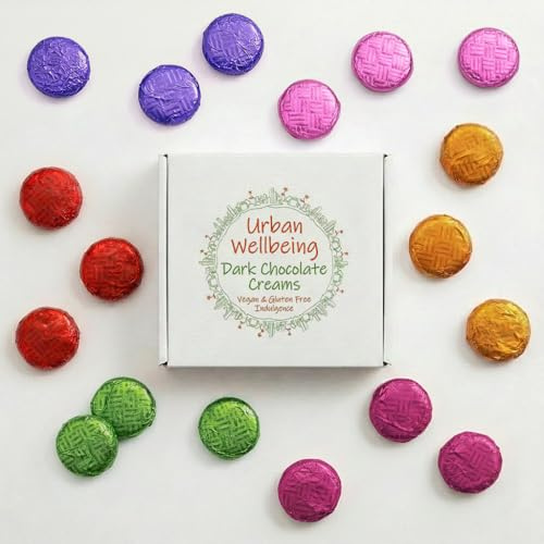 Dark Chocolate Enrobed Fondant Creams - 18 Vegan Dairy & Gluten Free Chocolates From The Urban Wellbeing Gift Store - Garden Orchard