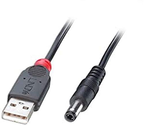 LINDY 70267 - Cavo USB Maschio - DC 5.5 / 2.5mm - 1,5m