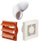 Manrose Extractor Fan Terracotta Gravity Vent Ducting Kit for Kitchens & Bathrooms