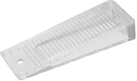 2 Stück Danto® Spar Pack Türkeil, Türstopper, Türfeststeller transparent, Kunststoff, Länge 10 cm