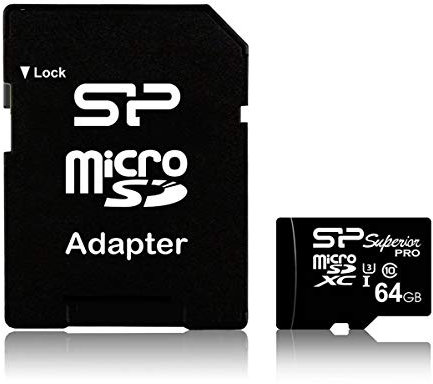 SILICON POWER SP064GBSTXDU3V10SP Memory Card Micro SDXC 64GB Class 3 Elite UHS-1 U3 +Adapter