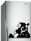 (40x28 cm) Banksy Vinyl Wand Aufkleber AFFE Mit Kopfhörer/Eine Farbe AFFE Abhör Musik in Kopfhörer/Street Graffiti Aufkleber + Gratis Aufkleber Geschenk