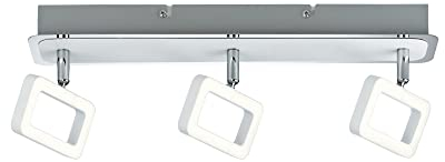 Paulmann Leuchten 66640 A++ to D, Strahler Frame LED 3-flammig, Metall, 4.5 W, weiß matt/chrom, 10 x 43 x 13.1 cm