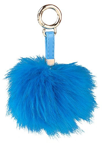 Depesche 4896 - Pompom Schlüsselanhänger, türkis