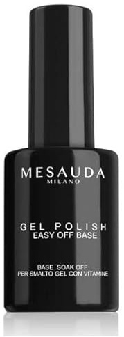 MESAUDA MILANO GEL POLISH EASY OFF BASE BASE PER SMALTO GEL VITAMINA E 14ML - RIMOZIONE RAPIDA