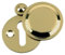 Carlisle Brass Placa de cierre de cerradura de perfil estándar victoriano con cerradura de 32 mm + tornillos (latón pulido)