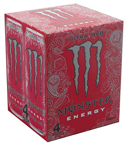 Monster Energy Ultra Red 4 x 500ml Cans
