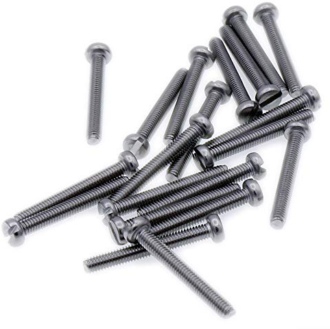 M5 (5mm x 16mm) Slot Cheese Machine Screw (Bolt) - Stainless Steel (A2) (Pack of 20)