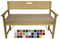 Rollmayer Bankkissen Bankauflage Sitzkissen Bankpolster Auflage für Bänke in Haus und Garten Kollektion Vivid, 1 Stück (Beige 3, 120x50x8cm)