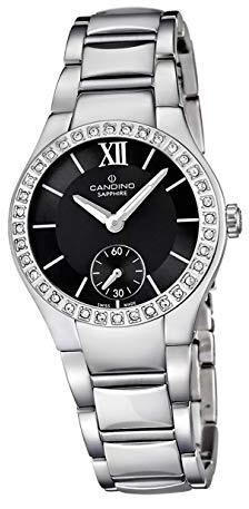 Candino Armbanduhr Damen C4537/2 Luxus Quarzwerk Edelstahl Uhr Silber D2UC4537/2 EIN Geschenk zu Weihnachten, Geburtstag, Valentinstag für die Frau