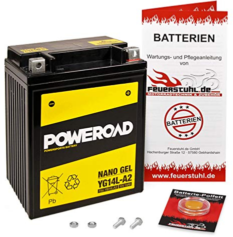 Gel-Batterie für Honda CX 500 C, 1980-1984 (PC01) wartungsfrei, einbaufertig, startklar, inkl. 7,50€ Pfand