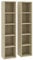 Tidyard 2 STK. CD-Regale DVD-Schrank Rack Möbel Aufbewahrung Holzregal Standregal Möbel Sonoma-Eiche 21x16x93,5 cm Spanplatte