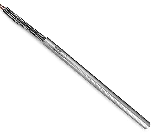 Glühzünder/Zündkerze für Pelletöfen, 300 W, 155 mm, Durchmesser 9,9 mm, mit Kabelschuhen - 1 Jahr Garantie