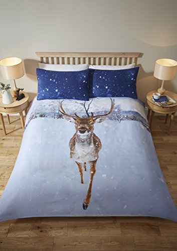 Rapport Home Montrose Stag Duvet Set (Single), Blue