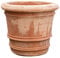 Biscottini Pot de Fleur Exterieur Grande Taille 50x44x50 cm - Pot Terre Cuite Made in Italy - Grand Pot de Fleur Exterieur XXL en Terre Cuite