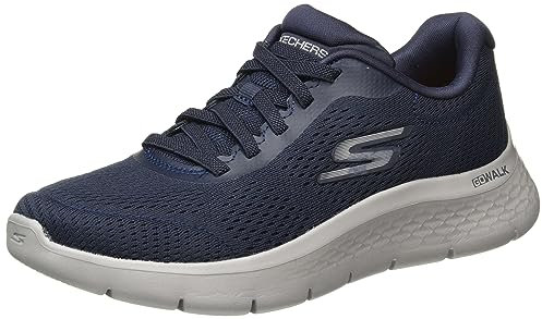 Skechers Herren Go Walk Flex Remark Sneaker, 40 EU, Schwarz, 50 EU