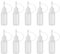 Nadelflaschen Set,Needle Tip Bottle,10Stk Klebstoffflasche 10ml,Flasche Applikator Kleber,Dosierflasche,Quetschflasche Klein,Leimflasche Leer,Kleine Plastikflaschen Zum BefüLlen,Applikator Flasche