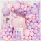 Ousuga Palloncini Rosa Viola, 111 Pezzi Pastello Macaron Rosa Viola Arco Palloncino Kit Ragazza Femmine Festa Compleanno Matrimonio Baby Shower Genere Rivelare Battesimo Bambino Fidanzamento Decora