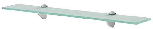 Wandregal 60x20 cm 2 Stück Würfelregal, Regalboden, Schweberegal, Hängeregal, Regalsysteme für Wohnzimmer, Arbeitszimmer, Badezimmer, Küche Transparent