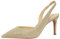 MICHAEL KORS Damen Alina Flex Sling Pump Décolleté, Pale Gold, 39.5 EU