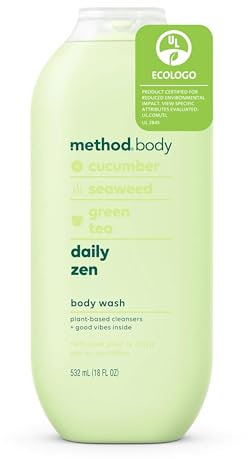 Method Gel douche Daily Zen, sans paraben et phtalate, 510,3 g (lot de 1)