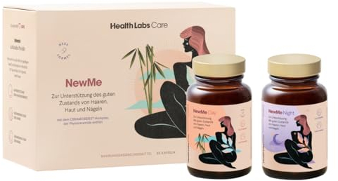 Health Labs Care Nahrungsergänzungsmittel für gesunde Haut, Haare und Nägel - mit hoch absorbierbares Fischkollagen - ergänzt die Ernährung mit Vitaminen und Mineralien - 60 Kapseln NewMe Day&Night