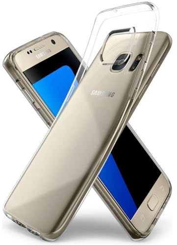 Oprimio Kristallklar Hülle für Samsung S7 [Silikon Hülle] [%100 Durchsichtig] [Deutsche Material] [Ultra Dünn] Klar Handyhülle für Samsung Galaxy S7