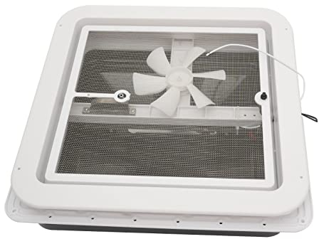 YESTAIM Wohnmobil Dachventilator 42 x 42cm Abluftventilator Dachabdeckung Edelstahl Insektensicher Wohnwagen Wohnmobil Caravan Einstellbarer Lüftungsfensterwinkel