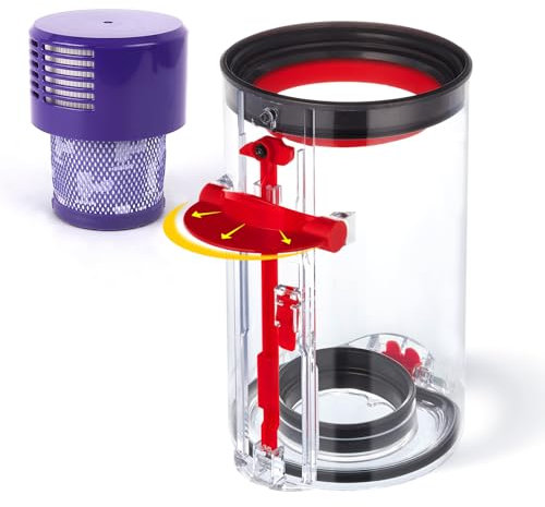 Staubbehälter 969509-01 Ersatzteile für Dyson V10 SV12 Staubsauger Verbesserter Großen Behälter Zubehör Mit HEPA Ersatzfilter