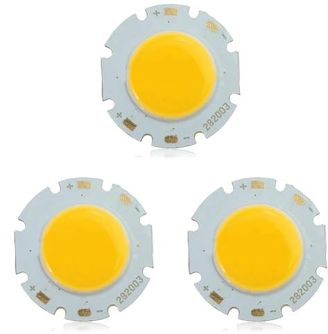 Haopeuk 3X 3W COB Hohe Leistung Super Lampe Wulst LED Chip Warmweiss