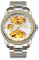 rorios Paar Mechanische Armbanduhr Damen Herren Uhren Automatik Edelstahl Uhr Minimalistisch Business Uhr Mode Skelett Uhr Weißgold A