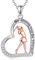 YFN Golf Halskette 925 Sterling Silber Sport Anhänger Golfen Schmuck Geschenk für Damen Mädchen