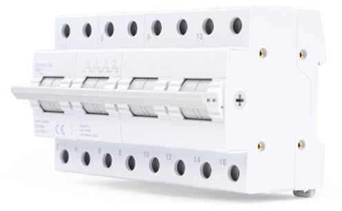 GEYA Commutatore 4P 125A interruttore separatore di carico Dual Power Manual Transfer Isolating Switch AC 400V Interlock Interruttore di protezione manuale a doppia potenza, interruttore di