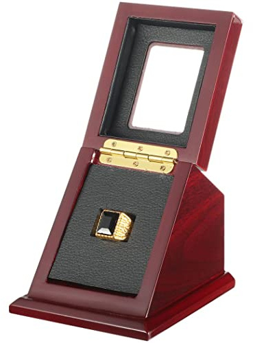 Case Display Ring Championship, Loch Ring 1 Slot Single Case Display Ring Championship, Geschenk für Sportfans, Halter Ring Baseball, Box Display Ring Meisterschaft Sport mit Fenster Klar