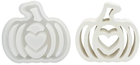 Silikonformen Gießformen Herbst, Halloween Kürbis Gips Zum Gießen, DIY Herbst Deko Kerzenhalter, Giessformen Silikon Einschieber