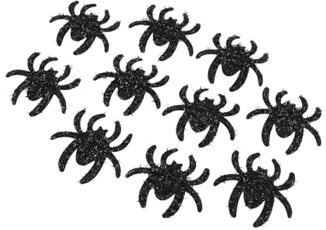 30er Pack Spinnen-Aufnäher für Bastelarbeiten, Raumdekoration, Scrapbooking, Festivalkostüme - Kreative Bügelapplikationen für Handmade Geschenke