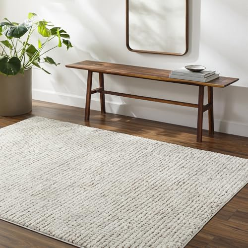 Livabliss Amandine Abstract Rug 140x200cm – Large Soft Luxurious Marble Carpet | Modern Easy Care Medium Pile | Living Room, Dining, Lounge & Bedroom – Orange, Brown & Cream