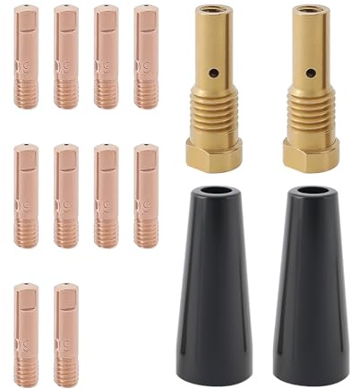 SG Store Satz mit 14 Stück 0,9mm Flussmittelkern-Düsenspitzen Ohne Gas K3493-1 Kompatibel mit Forney Easy Weld Kompatibel mit Lincoln