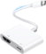 Adaptateur USB C vers HDMI [MFi Certifié] 4K@30Hz 1080P AV numérique vidéo et Audio Synchrone écran Type C vers adaptateur HDMI pour iPhone 15/16/MacBook/iPad Pro/TV, Projecteur/Moniteur Plug and Play