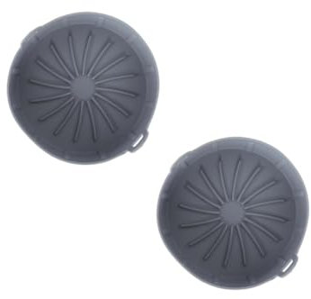 PRETYZOOM 2 Pezzi cuscinetto per friggitrice ad aria cucina accessori tappetini friggitrice ad aria libro di cucina piastra cestello da forno in silicone cesto per arrostire Gel di silice