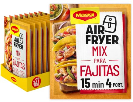 Maggi Airfryer fajitas pack 27x27g | Sazonador Air Fryer Mix para Fajitas. Ideal para recetas rápidas con sabor intenso