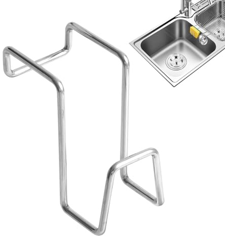 Support de Rangement pour éponge pour évier | Porte-éponge Double évier de Cuisine | Organiseur à Suspendre en Acier Inoxydable pour Petits espaces, brosses à Savon, Serviettes, brosses à récurer