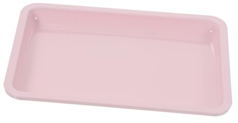 Yardenfun Stainless Steel Jewelry Tray Organizer Pink Decorative Makeup Tray for Nail Tools and Trinkets Spacious Elegant Storage for Desktop Accessories