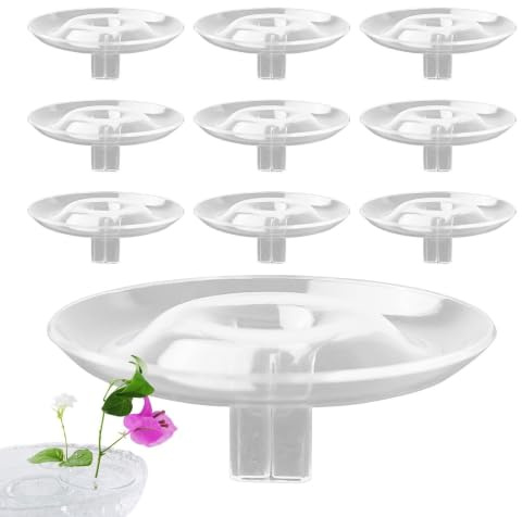 10 Stück Schwebender Blumenarrangement Halter, Schwimmender Blumenhalter | Creative Floating Floral Arrangement Holder, Hydroponic Floating Floral Holder, Halterung Für Vasen, Blumensträuß