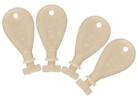 DOITOOL 4Pcs Plastic Toilet Paper Towel Dispenser Keys Paper Dispenser Lock Key for Commercial Restroom Tissue Holder Bathroom Use