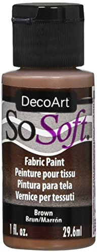 SoSoft Fabric Acrylic Paint 1oz-Brown