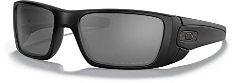 Oakley Mens OO9096 Fuel Cell Rectangular Sunglasses, Cerakote Graphite Black/Black Iridium Polarized, 60 mm