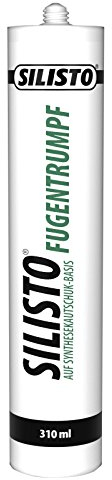 SILISTO Bitumen Dichtmasse 310ml - Fugentrumpf Dichtungsmasse - Bitumendichtstoff - vielseitig einsetzbar - 1K Grau