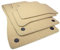 kfz-premiumteile24 Fußmatten Velours Kompatibel mit E-Klasse W211 S211 T-Modell Baujahr 03/2002-10/2009 Rips Automatten Premium Qualität Stoffmatten Beige 4-teilig